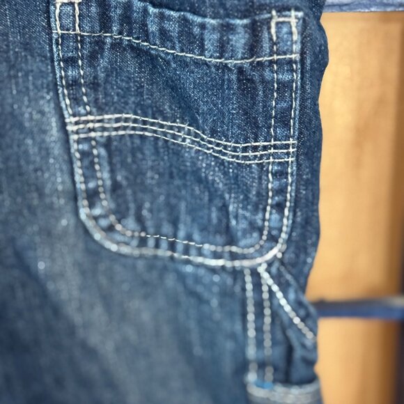 OshKosh Bgosh Denim Overalls Baby 9 Months Blue Jeans - Picture 7 of 7